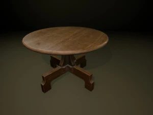 table ronde Modèle 3D