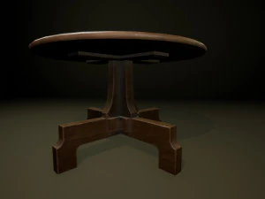 table ronde Modèle 3D