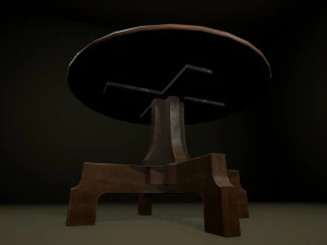 table ronde Modèle 3D