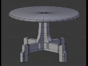 table ronde Modèle 3D