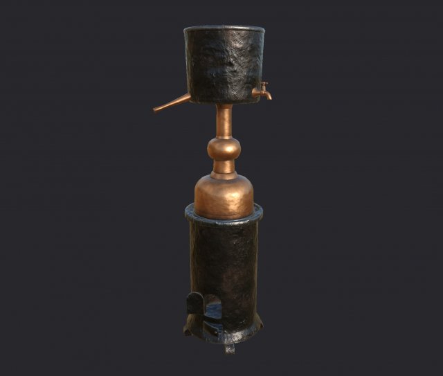 distiller 3D Model .c4d .max .obj .3ds .fbx .stl .blend 