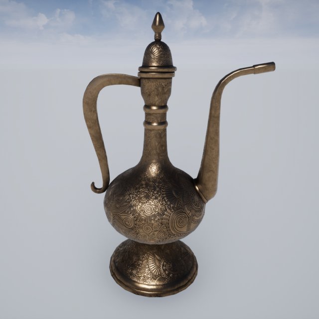 asian jug 3D Model .c4d .max .obj .3ds .fbx .stl .blend