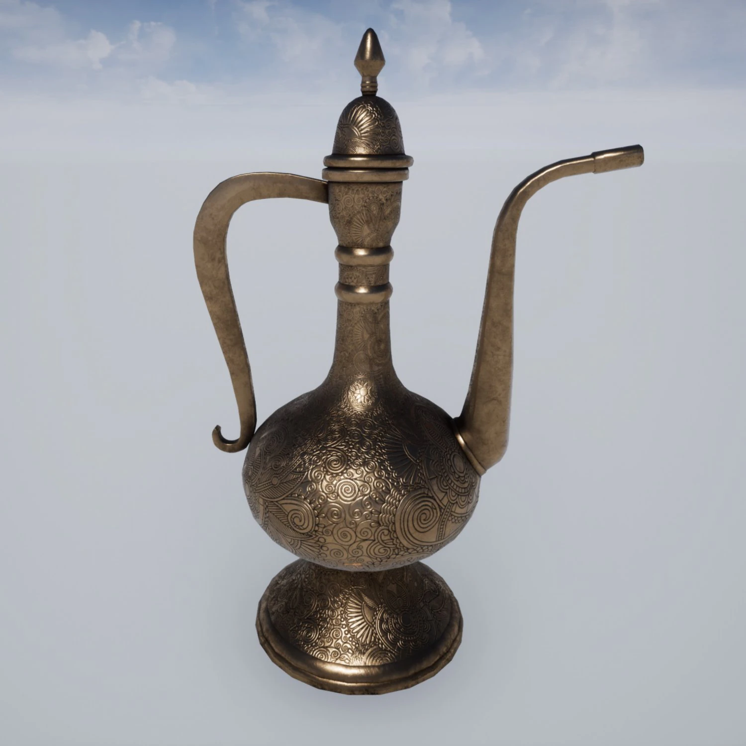 asian jug 3D Model .c4d .max .obj .3ds .fbx .stl .blend 