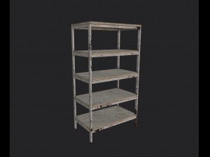 metal shelving 3D मॉडल
