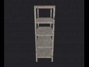 metal shelving Modelo 3D