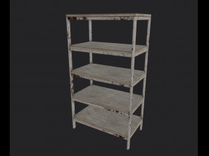 metal shelving Modelo 3D