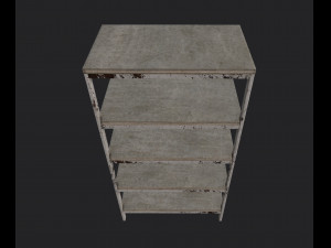 metal shelving Modelo 3D