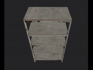metal shelving 3D Model