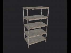 metal shelving Modelo 3D