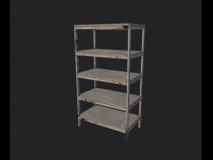 metal shelving Modelo 3D