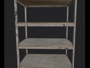 metal shelving Modelo 3D