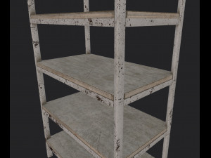 metal shelving Modelo 3D