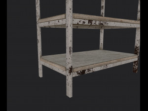 metal shelving Modelo 3D