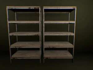metal shelving 3D Model