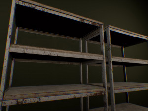 metal shelving Modelo 3D