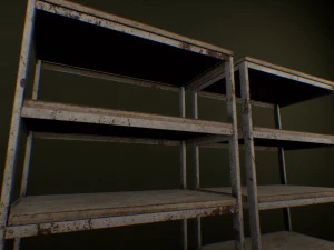 metal shelving 3D Model