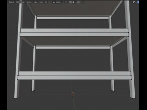 metal shelving Modelo 3D