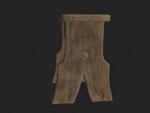curved stool 3D Model