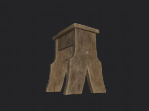 tabouret courb&eacute; Modèle 3D