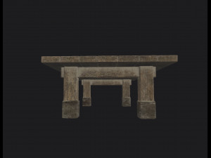 curved stool 3D Model