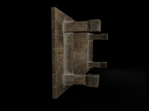 curved stool 3D Model