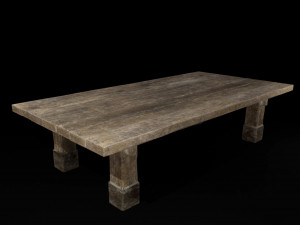 rough table 3D Model
