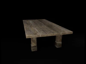 table brute Modèle 3D