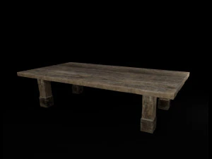 table brute Modèle 3D