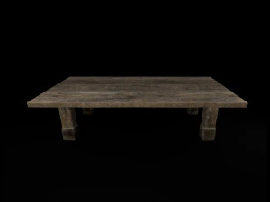 table brute Modèle 3D