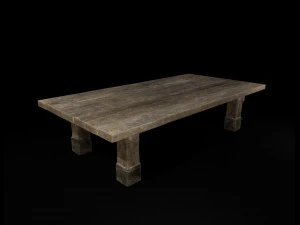 table brute Modèle 3D