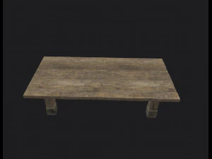 table brute Modèle 3D
