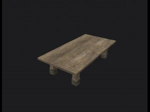 table brute Modèle 3D