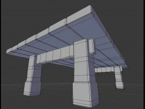 table brute Modèle 3D