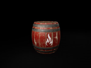 barrel powder Modello 3D