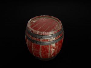 barrel powder Modello 3D