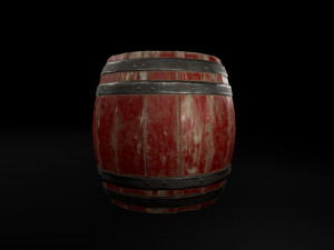 barrel powder Modello 3D