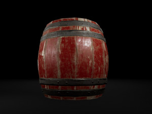 barrel powder Modello 3D