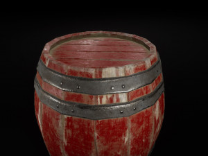 barrel powder Modello 3D