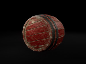 barrel powder Modello 3D