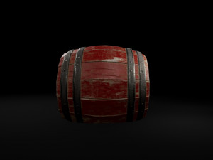 barrel powder Modello 3D