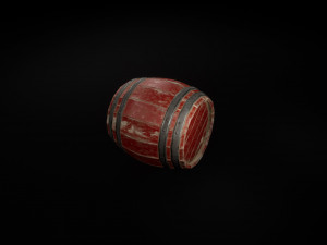 barrel powder Modello 3D