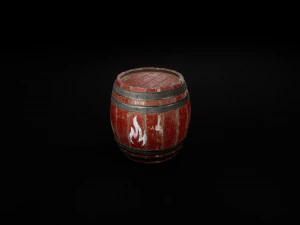 poudre de baril Modèle 3D