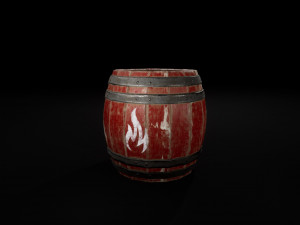 barrel powder Modello 3D