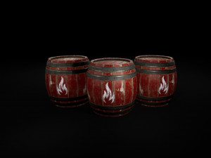 barrel powder Modello 3D