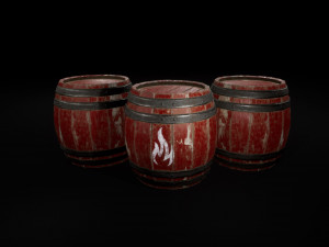 barrel powder Modello 3D