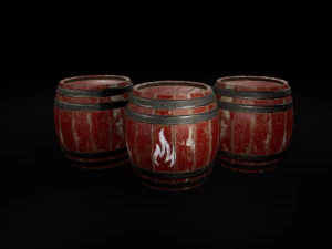 poudre de baril Modèle 3D