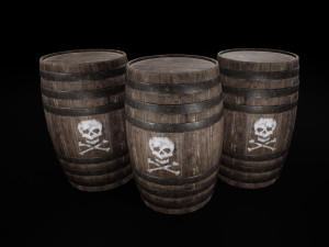 explosive barrel Model 3D