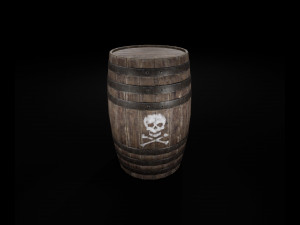 explosive barrel Model 3D