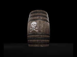 explosive barrel Model 3D