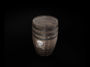 explosive barrel Model 3D